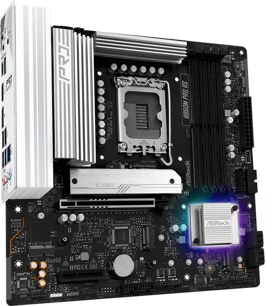Asrock B860M Pro RS Intel B860 LGA 1851 (Socket V1) micro ATX pagrindinė plokštė