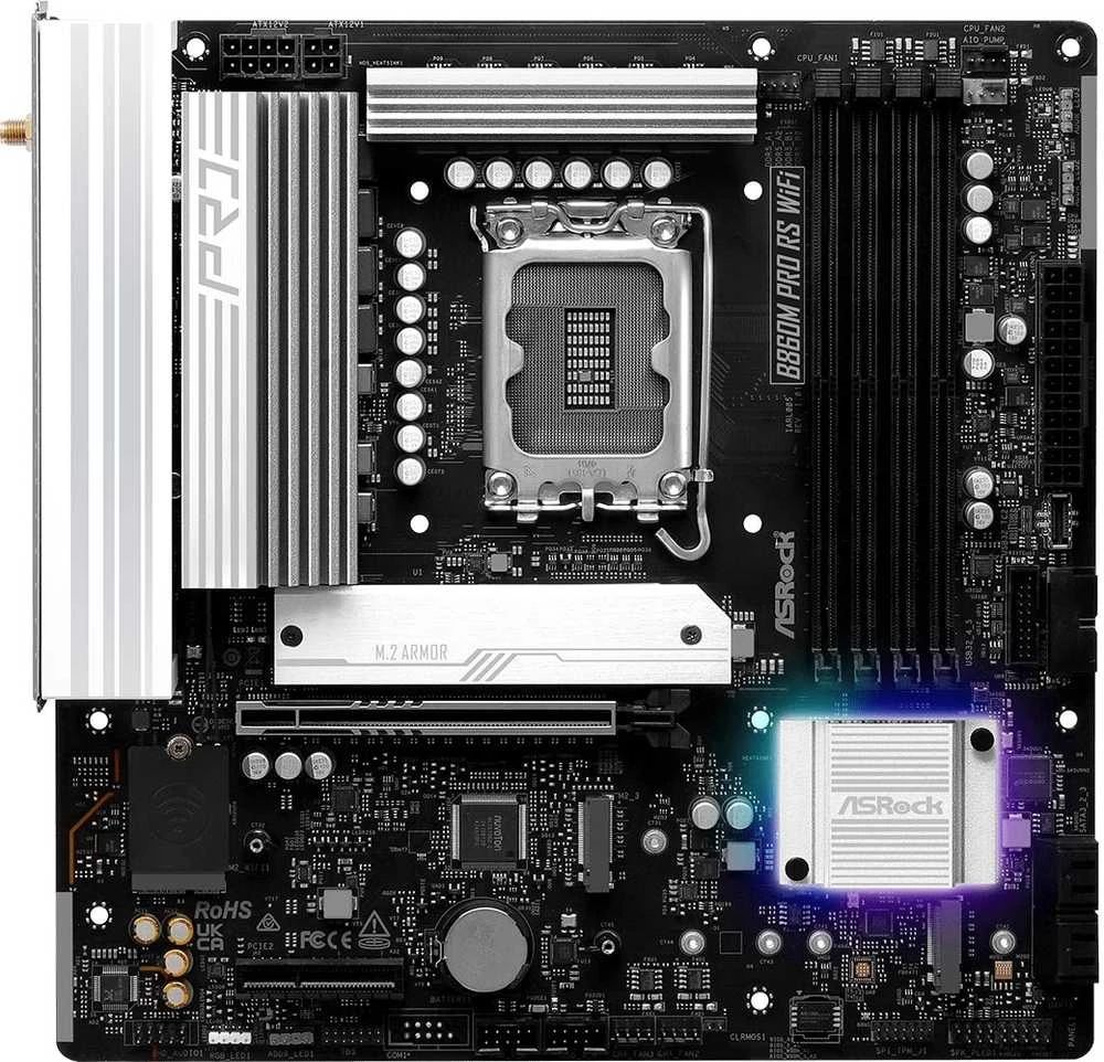 ASRock B860M Pro RS WiFi pagrindinė plokštė