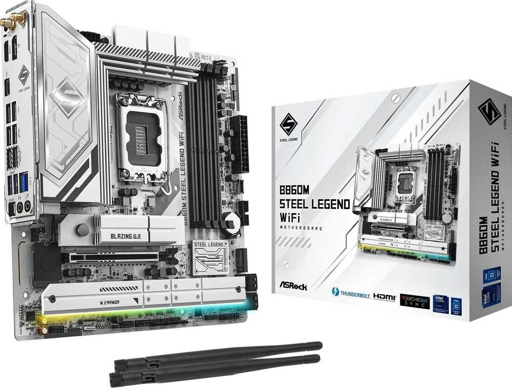 Pagrindinė plokštė ASRock B860M Steel Legend WiFi