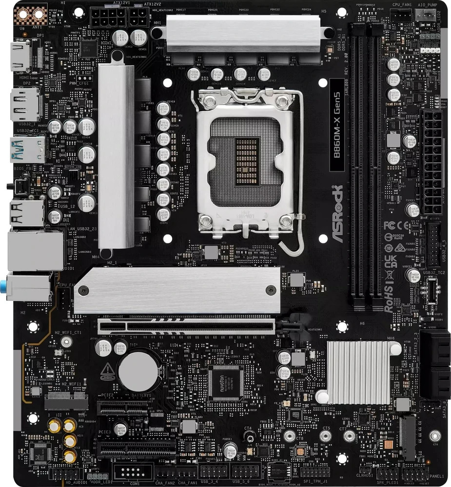 Asrock B860M-X GEN5 pagrindinė plokštė