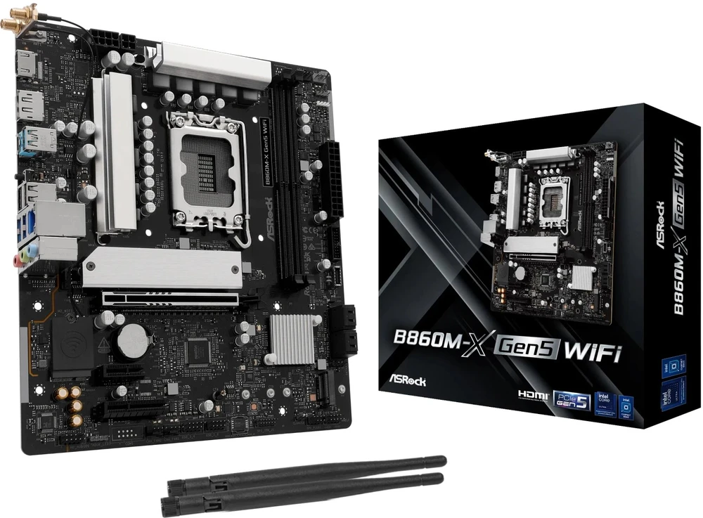 „Asrock B860M-X GEN5“ WIFI pagrindinė plokštė
