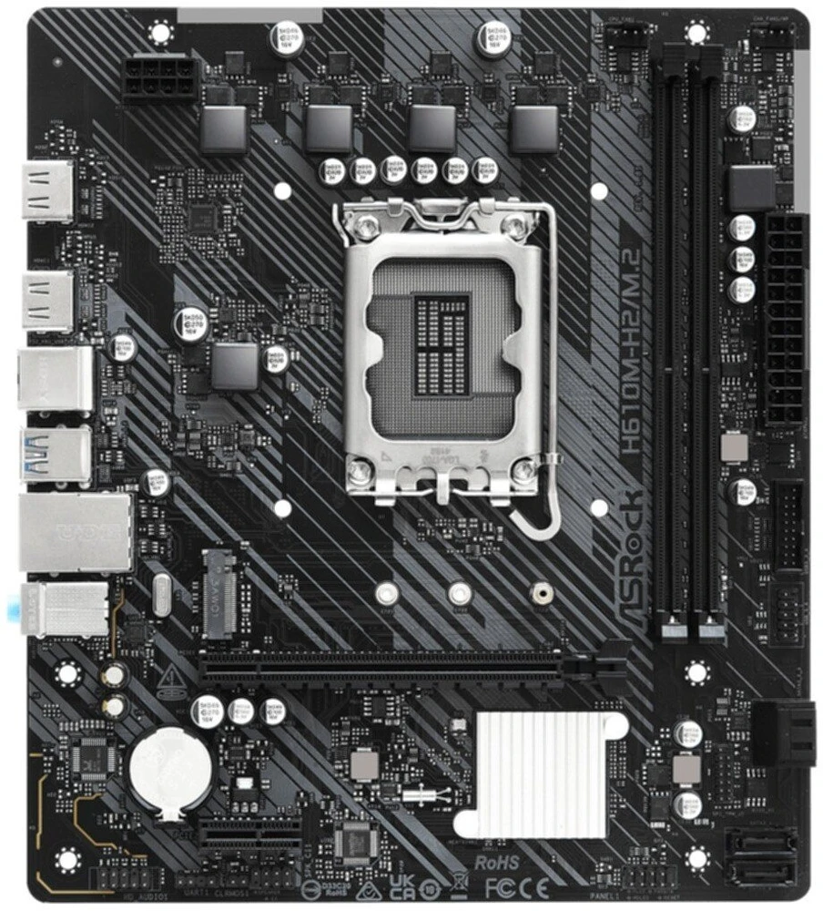 Pagrindinė plokštė Asrock H610M-HDV/M.2 D5 Gen5 Intel H610 LGA 1700 micro ATX plokštė