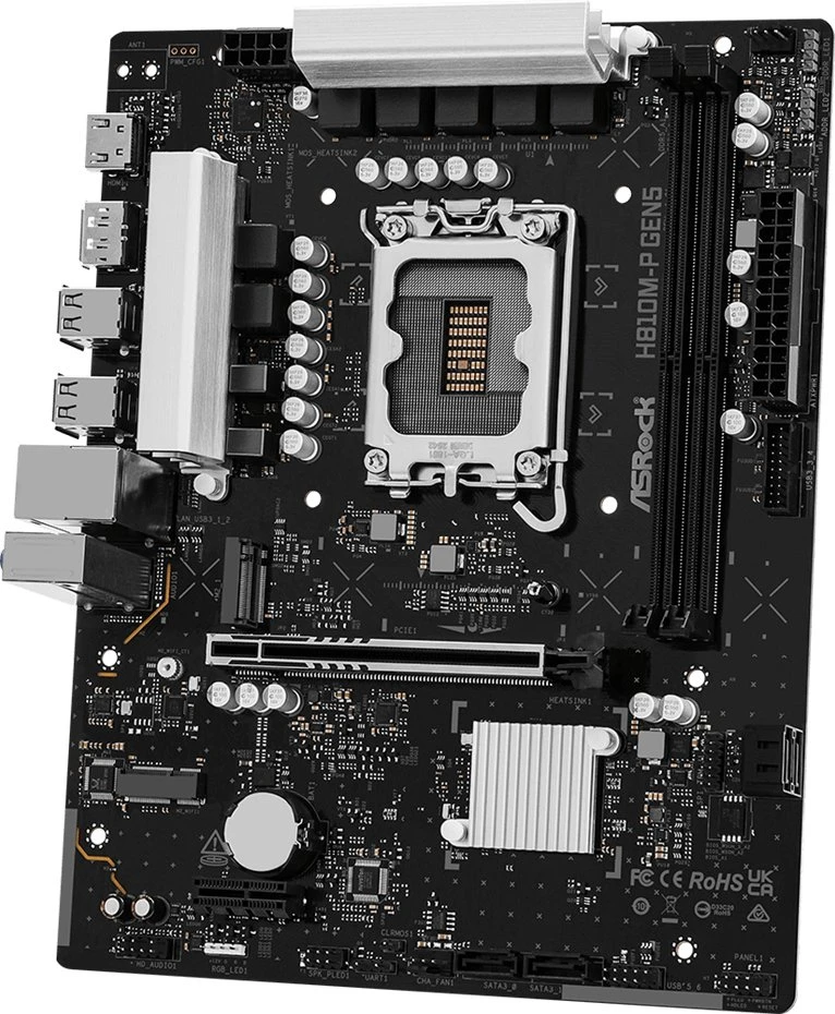 „Asrock H810M-P GEN5“ pagrindinė plokštė