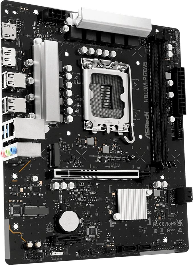 „Asrock H810M-P GEN5“ pagrindinė plokštė