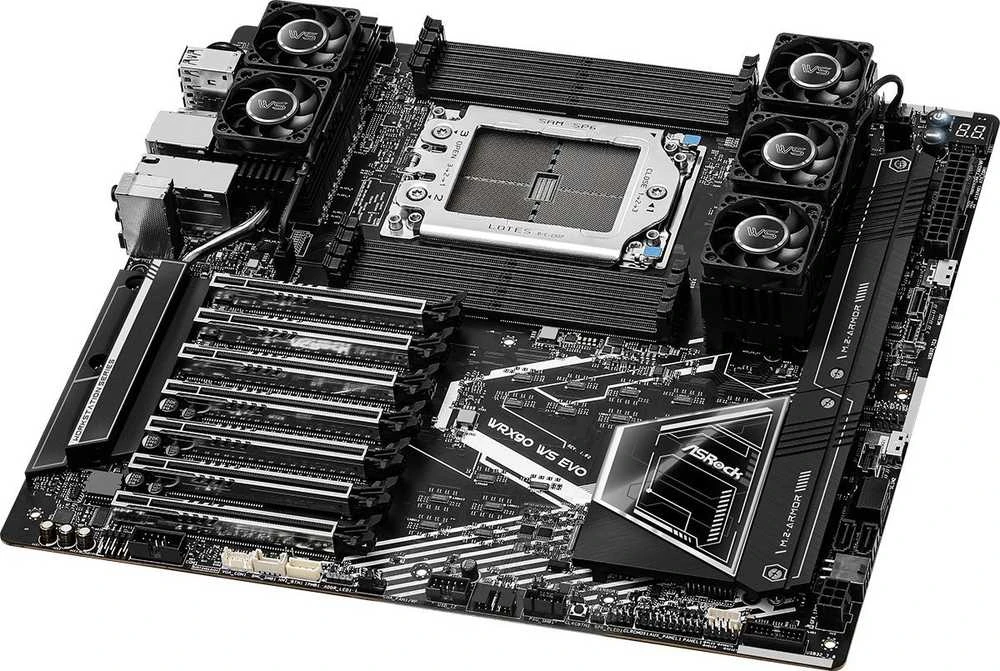 Asrock WRX90 WS EVO pagrindinė plokštė AMD WRX90 Socket sTR5 EEB