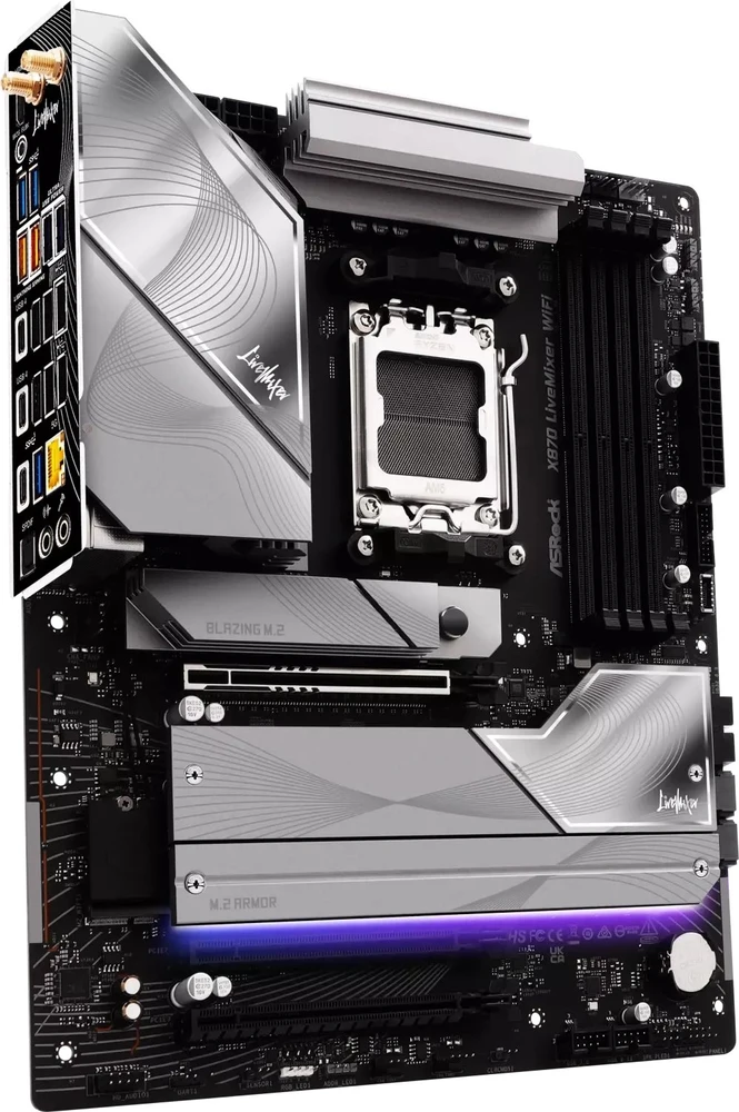 Pagrindinė plokštė Asrock X870 LiveMixer WiFi AMD X870 Socket AM5 ATX
