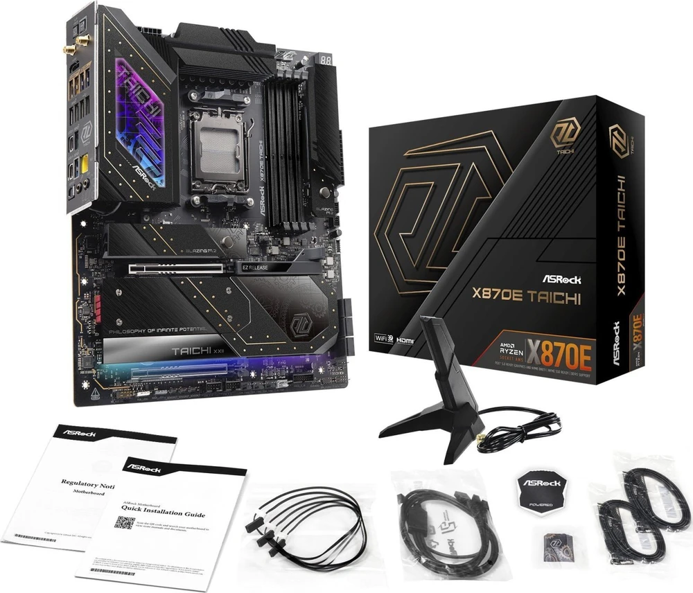 Pagrindinė plokštė ASROCK X870E TAICHI AM5 DDR5 ATX MB