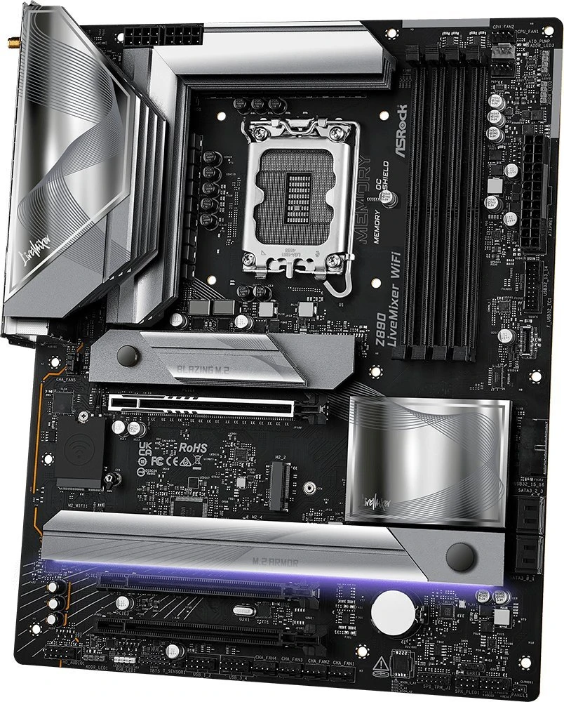Motininė Plokštė - ASRock Z890 LiveMixer WiFi ATX Intel LGA 1851
