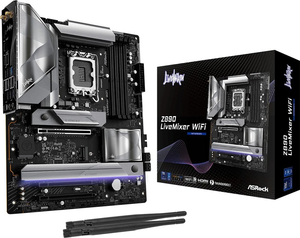 Motininė Plokštė - ASRock Z890 LiveMixer WiFi ATX Intel LGA 1851