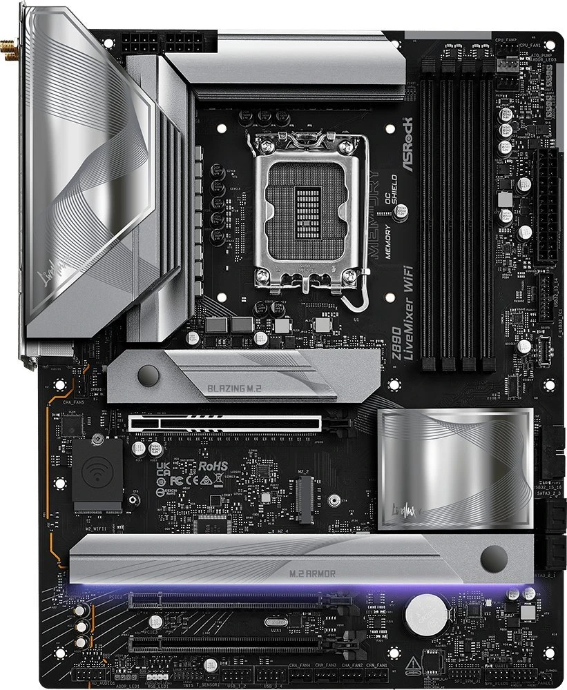 Motininė Plokštė - ASRock Z890 LiveMixer WiFi ATX Intel LGA 1851