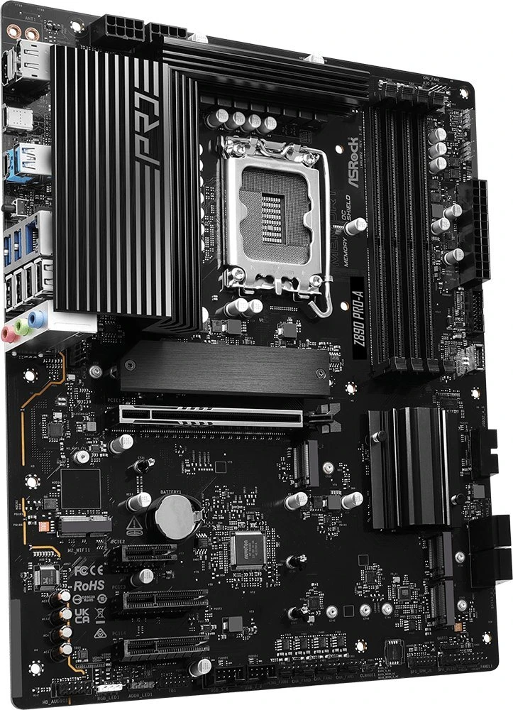 ASRock Z890 Pro-A Intel Z890 LGA 1851 (Socket V1) ATX pagrindinė plokštė