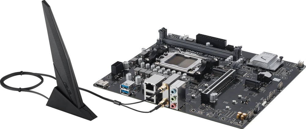 Pagrindinė plokštė ASUS MB Sc AM5 A620M-F žaidimų plokštė, AMD A620, 2xDDR5, 1xHDMI, mATX