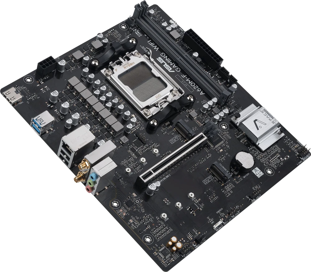 Pagrindinė plokštė ASUS MB Sc AM5 A620M-F žaidimų plokštė, AMD A620, 2xDDR5, 1xHDMI, mATX