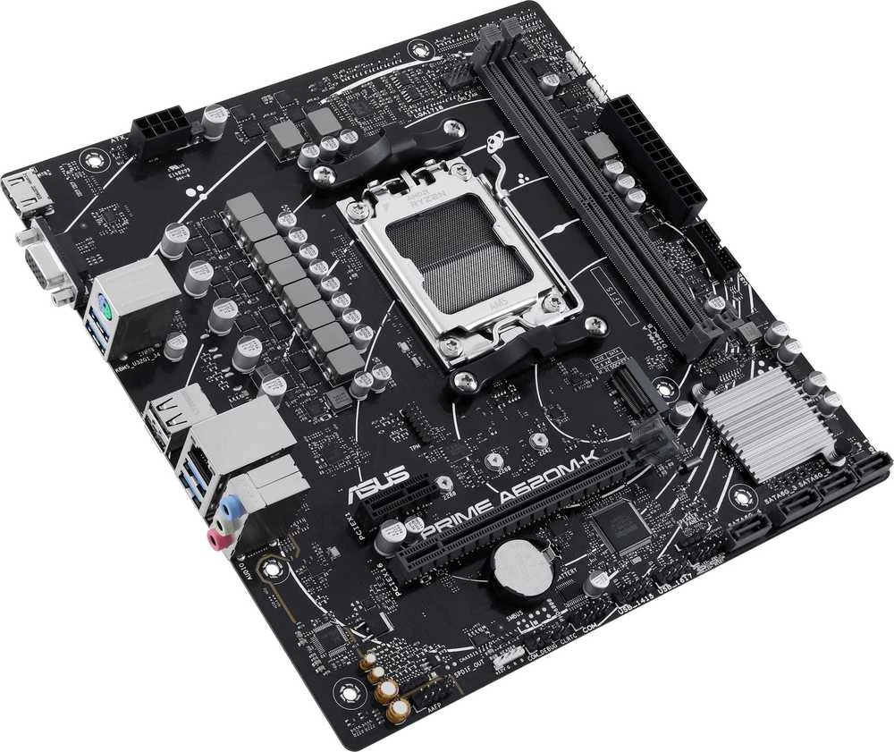 Pagrindinė plokštė Asus | PRIME A620M-K | Procesorių šeima AMD | Procesoriaus lizdas AM5 | DDR5 DIMM | Atminties lizdai 2 | Palaikomos standžiojo disko sąsajos SATA, M.2 | SATA jungčių skaičius 4 | Lustų rinkinys AMD A620 | micro-ATX