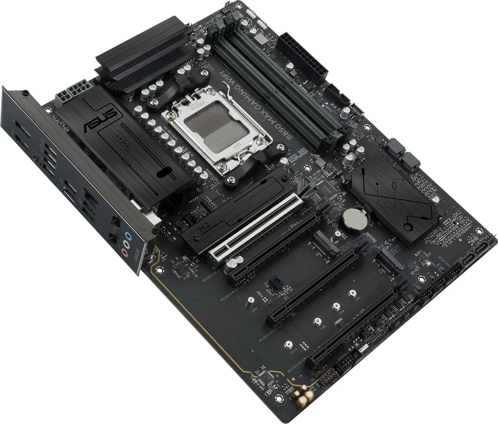 ASUS B850 MAX GAMING WIFI ATX pagrindinė plokštė 4xDDR5 1xPCIe 5.0 3xM.2 1xHDMI 1xDisplayPort 4xSATA