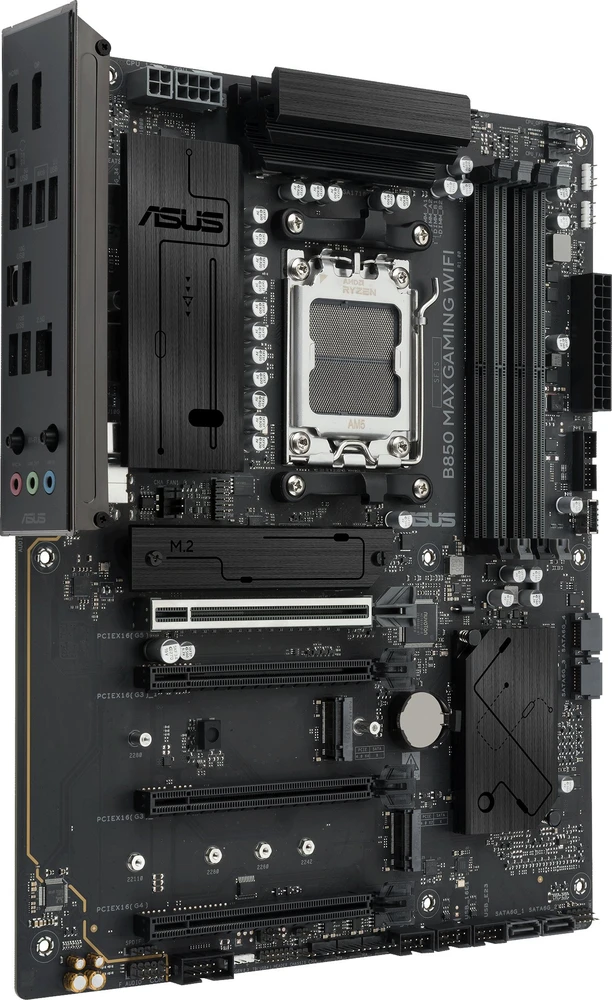 ASUS B850 MAX GAMING WIFI ATX pagrindinė plokštė 4xDDR5 1xPCIe 5.0 3xM.2 1xHDMI 1xDisplayPort 4xSATA