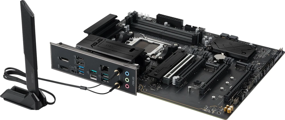 ASUS B850 MAX GAMING WIFI ATX pagrindinė plokštė 4xDDR5 1xPCIe 5.0 3xM.2 1xHDMI 1xDisplayPort 4xSATA