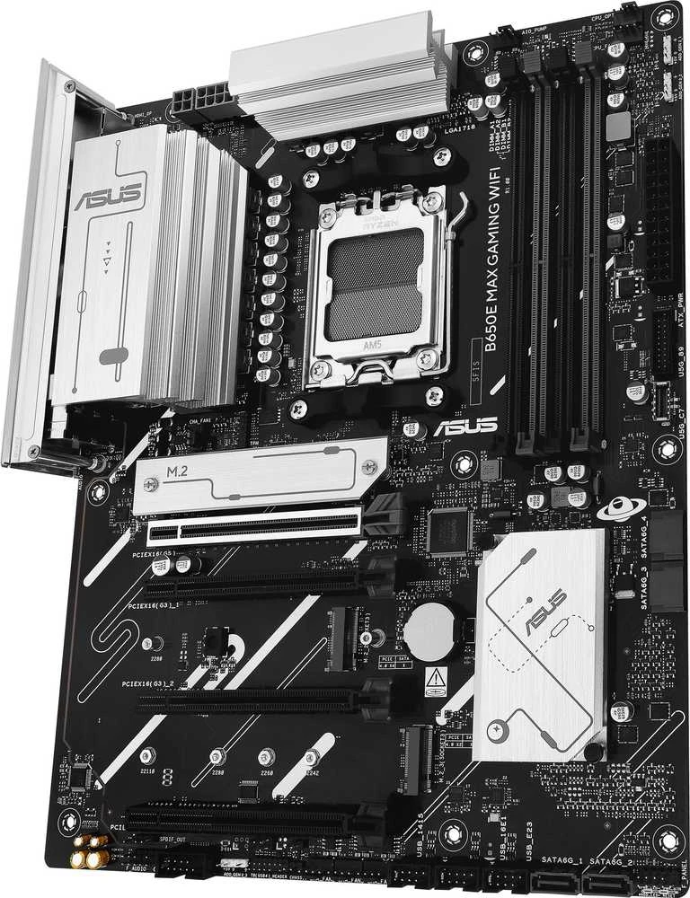 ASUS B650E MAX GAMING WIFI AMD B650 DDR5 ATX pagrindinė plokštė 1xHDMI 1xDP 3xM.2 4xSATA