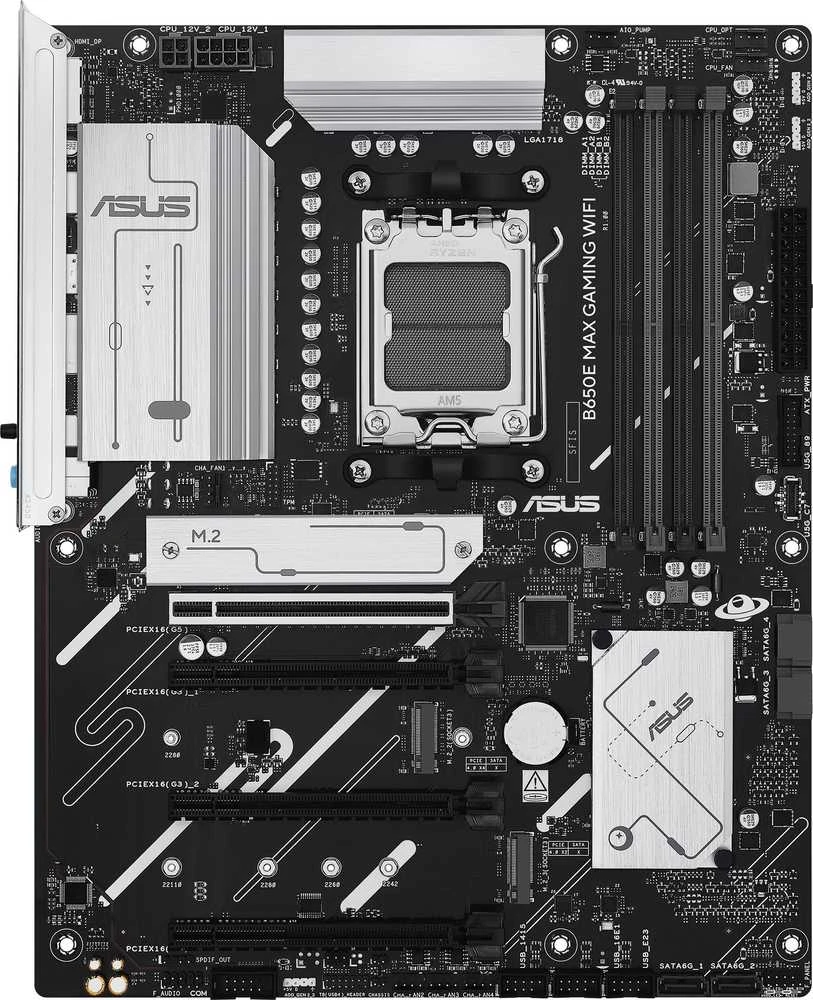 ASUS B650E MAX GAMING WIFI AMD B650 DDR5 ATX pagrindinė plokštė 1xHDMI 1xDP 3xM.2 4xSATA