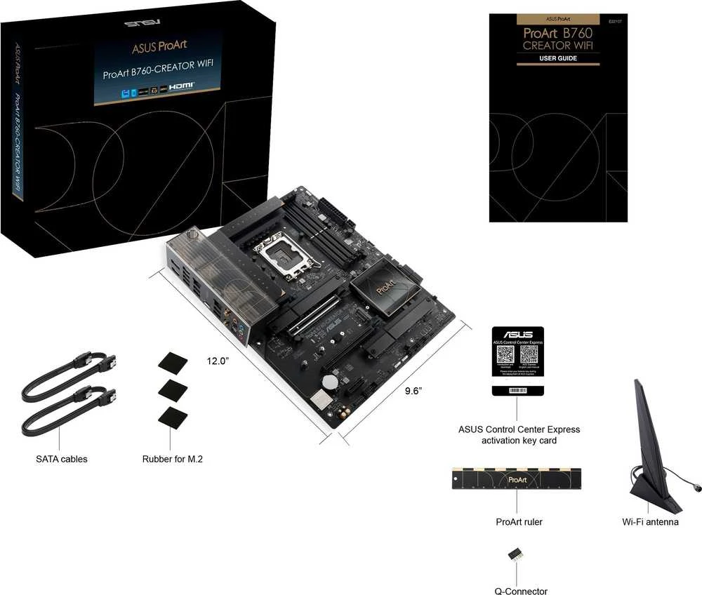 Pagrindinė plokštė ASUS PROART B760-CREATOR WIFI, LGA 1700