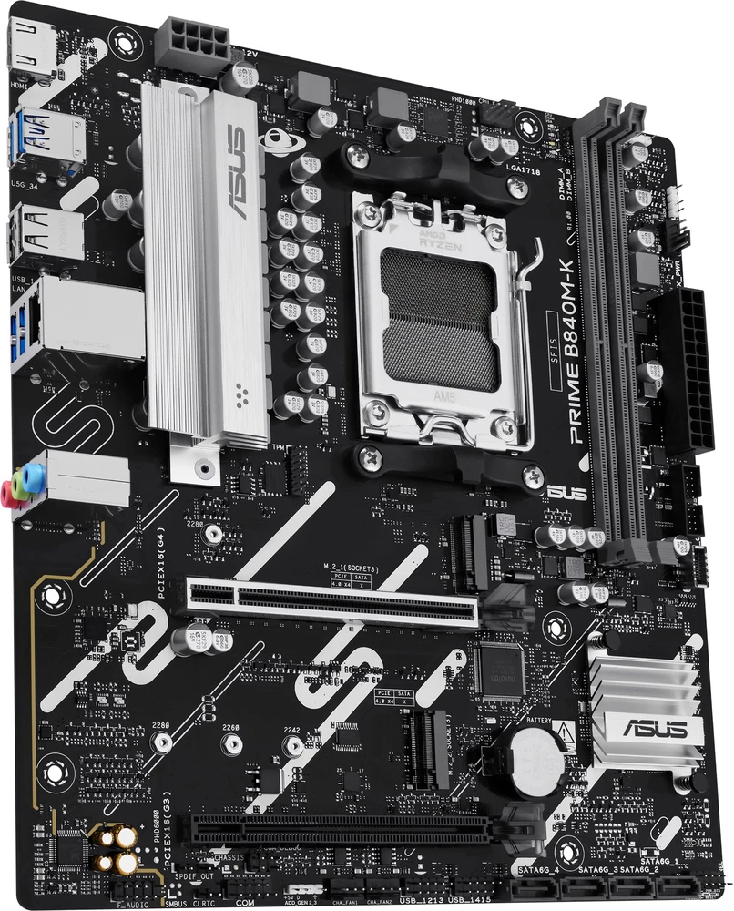 ASUS PRIME B840M-K AMD B840 Lizdas AM5 mikro ATX