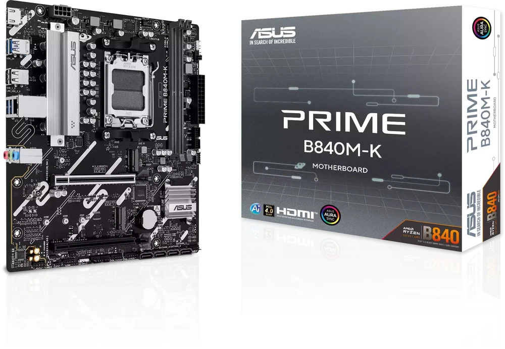 ASUS PRIME B840M-K AMD B840 Lizdas AM5 mikro ATX