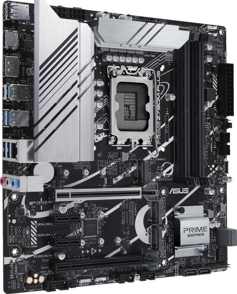 Pagrindinė plokštė ASUS Intel Z790/LGA1700/Micro-ATX/Memory DDR5/Atminties lizdai 4/2xPCI-Express 4.0 1x/1xPCI-Express 4.0 16x/1xPCI-Express 5.0 16x/3xM.2/1xHDMI/1xDisplayPort/2xUSB 2.0/5xUSB 3.2/1xUSB-C/1xRJ45/3xAudio port