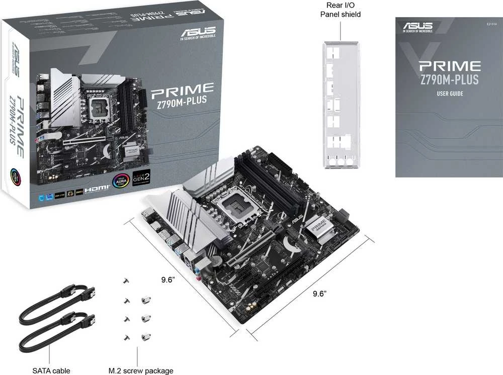 Pagrindinė plokštė ASUS Intel Z790/LGA1700/Micro-ATX/Memory DDR5/Atminties lizdai 4/2xPCI-Express 4.0 1x/1xPCI-Express 4.0 16x/1xPCI-Express 5.0 16x/3xM.2/1xHDMI/1xDisplayPort/2xUSB 2.0/5xUSB 3.2/1xUSB-C/1xRJ45/3xAudio port