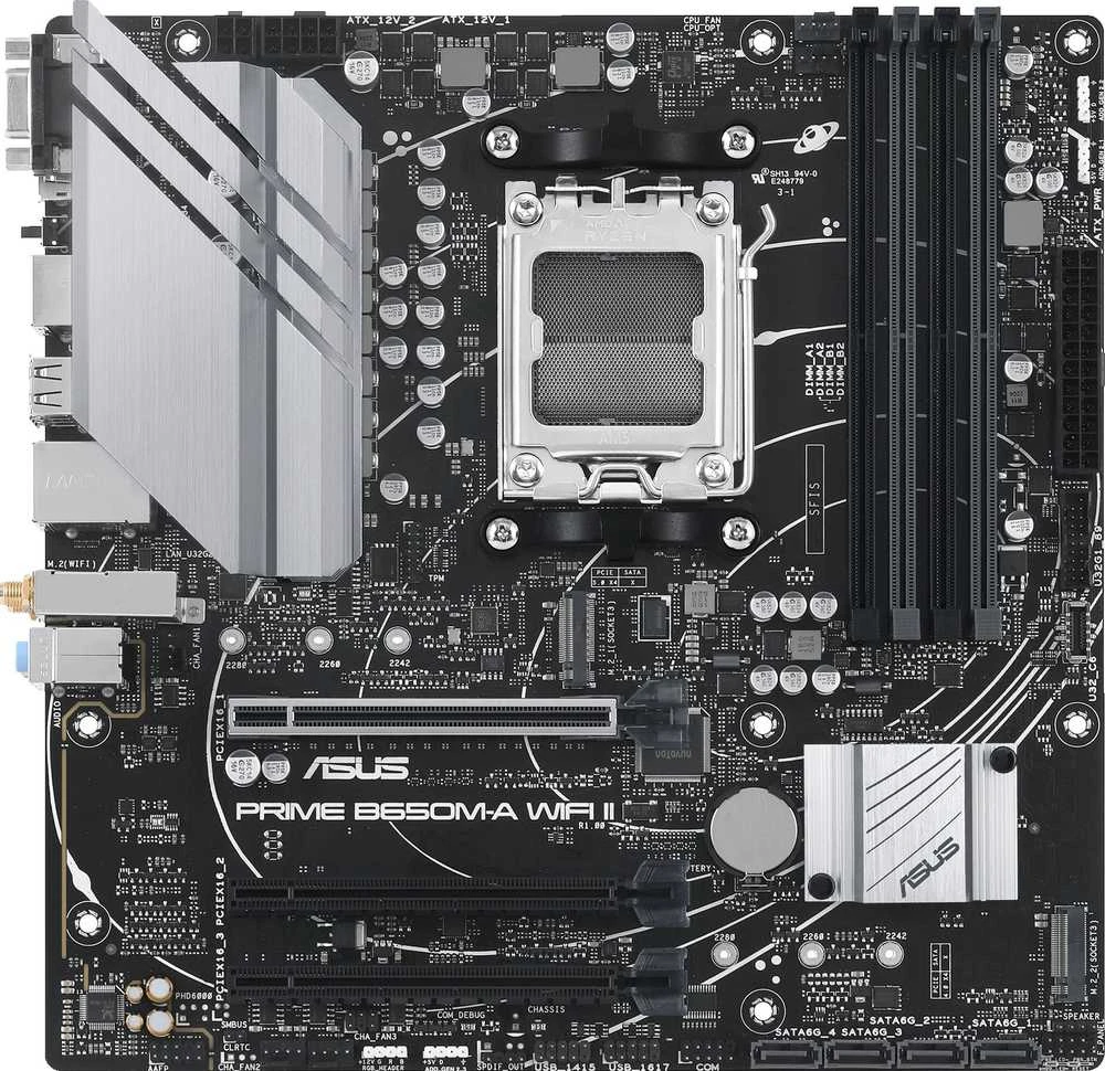 Pagrindinė plokštė ASUS AMD B650/Micro-ATX/Memory DDR5/Atminties lizdai 4/3xPCI-Express 4.0 16x/2xM.2/1x15pin D-sub/1xHDMI/1xDisplayPort/4xUSB 2.0/4xUSB 3.2/1xPS/2/1xRJ45/3xAudio port