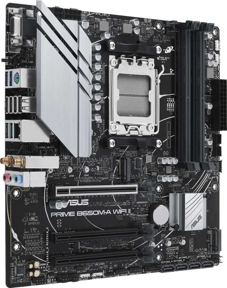 Pagrindinė plokštė ASUS AMD B650/Micro-ATX/Memory DDR5/Atminties lizdai 4/3xPCI-Express 4.0 16x/2xM.2/1x15pin D-sub/1xHDMI/1xDisplayPort/4xUSB 2.0/4xUSB 3.2/1xPS/2/1xRJ45/3xAudio port
