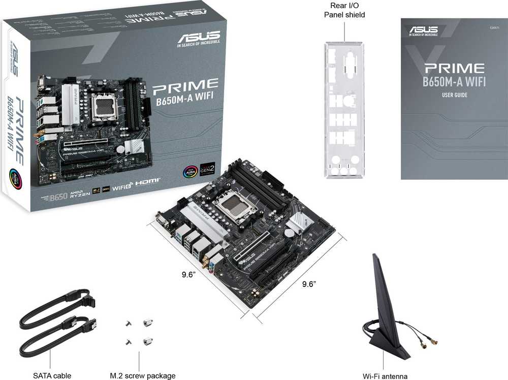 Pagrindinė plokštė MB ASUS PRIME B650M-A WIFI