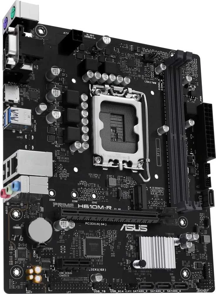 Asus | PRIME H610M-R-SI | Procesorių šeima Intel | Procesoriaus lizdas LGA1700 | DDR5 | SATA jungčių skaičius 4