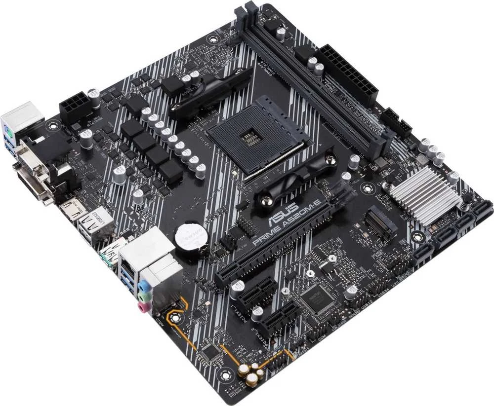 Pagrindinė plokštė ASUS MB Sc AM4 PRIME A520M-E/CSM, AMD A520, 2xDDR4, 1xHDMI, 1xDVI, 1xVGA, mATX