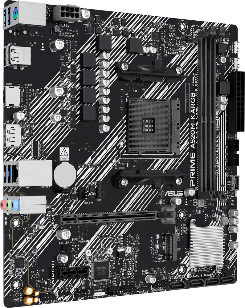 pagrindinė plokštė Asus PRIME A520M-K ARGB