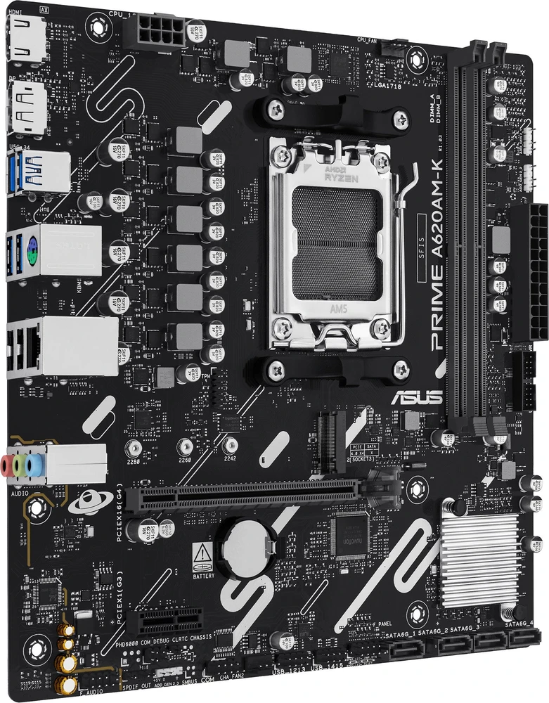 Pagrindinė plokštė ASUS MB Sc AM5 PRIME A620AM-K, 2xDDR5, 1xDP, 1xHDMI, mATX