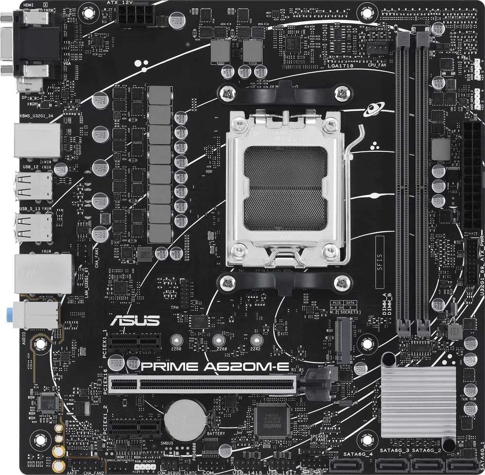 Pagrindinė plokštė AM5 ASUS Prime A620M-E-CSM mATX