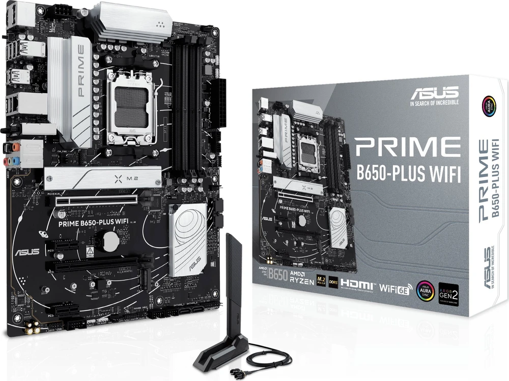 Pagrindinė plokštė ASUS PRIME B650-PLUS WIFI AMD B650 Socket AM5 ATX