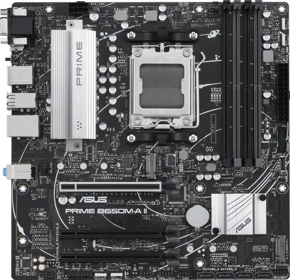 ASUS Prime B650M-A II-CSM, AMD B650 pagrindinė plokštė, AM5 lizdas, DDR5