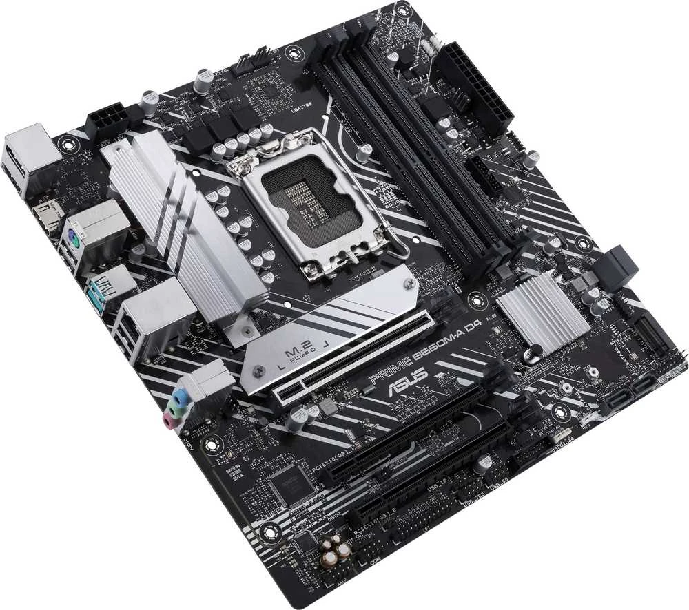 Pagrindinė plokštė ASUS PRIME B660M-A D4-CSM/LGA 1700/Micro-ATX/Intel B660