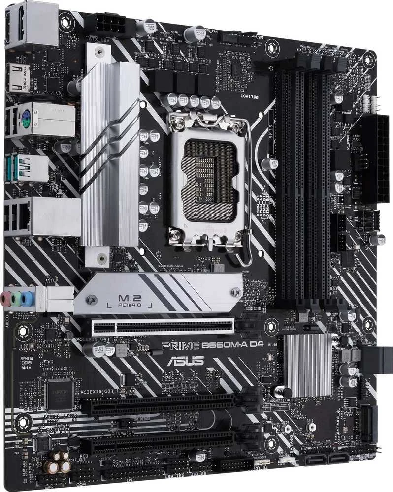 Pagrindinė plokštė ASUS PRIME B660M-A D4-CSM/LGA 1700/Micro-ATX/Intel B660
