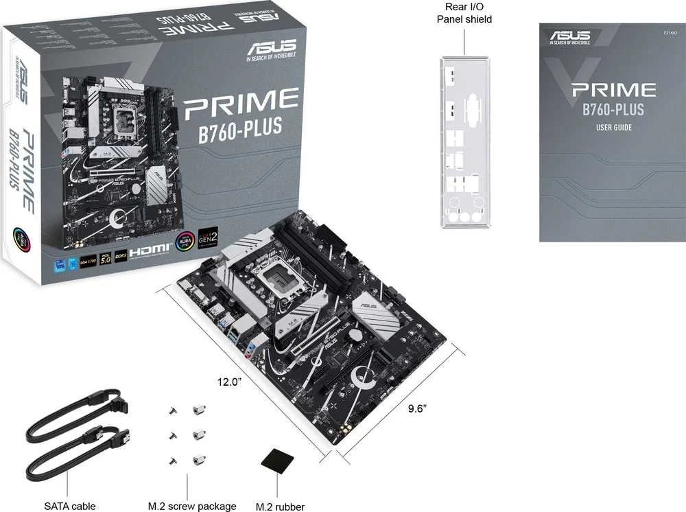 Pagrindinė plokštė ASUS Intel B760 Express/LGA1700/ATX/Memory DDR5/Atminties lizdai 4/2xPCI-Express 3.0 1x/1xPCI-Express 4.0 16x/1xPCI-Express 5.0 16x/3xM.2/1x15pin D-sub/1xHDMI/1xDisplayPort/2xUSB 2.0/3xUSB 3.2/1xUSB-C/1xRJ45/3xAudio port