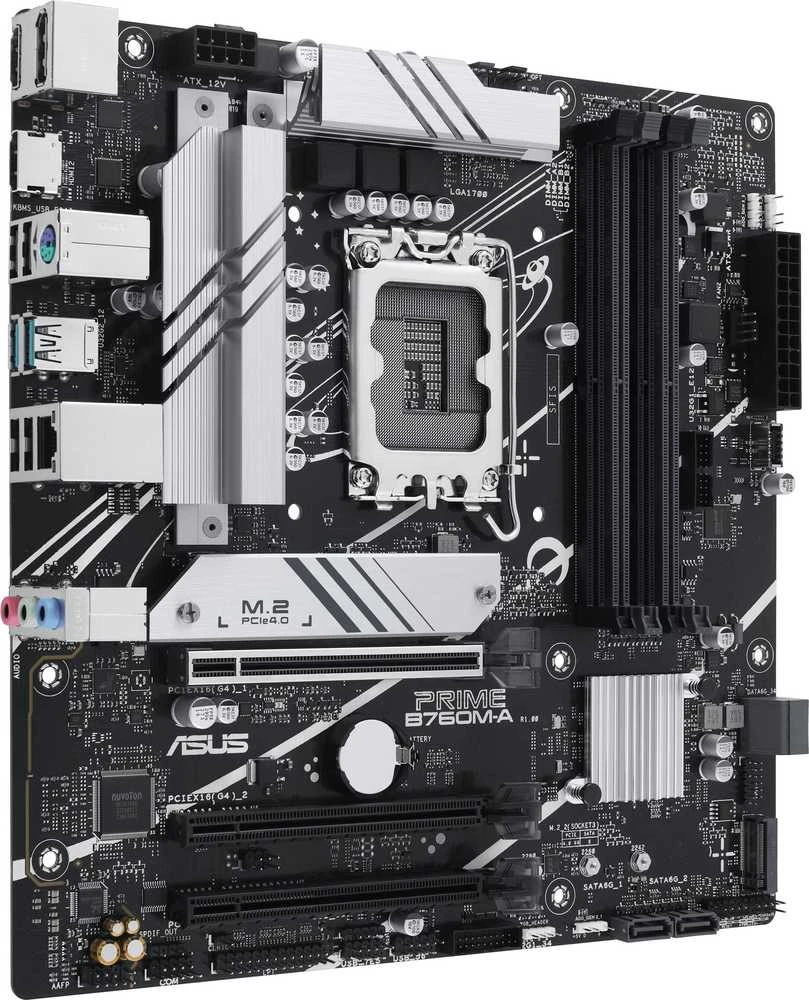 Pagrindinė plokštė Motininė Plokštė - ASUS Prime B760M-A-CSM LGA 1700, Juoda