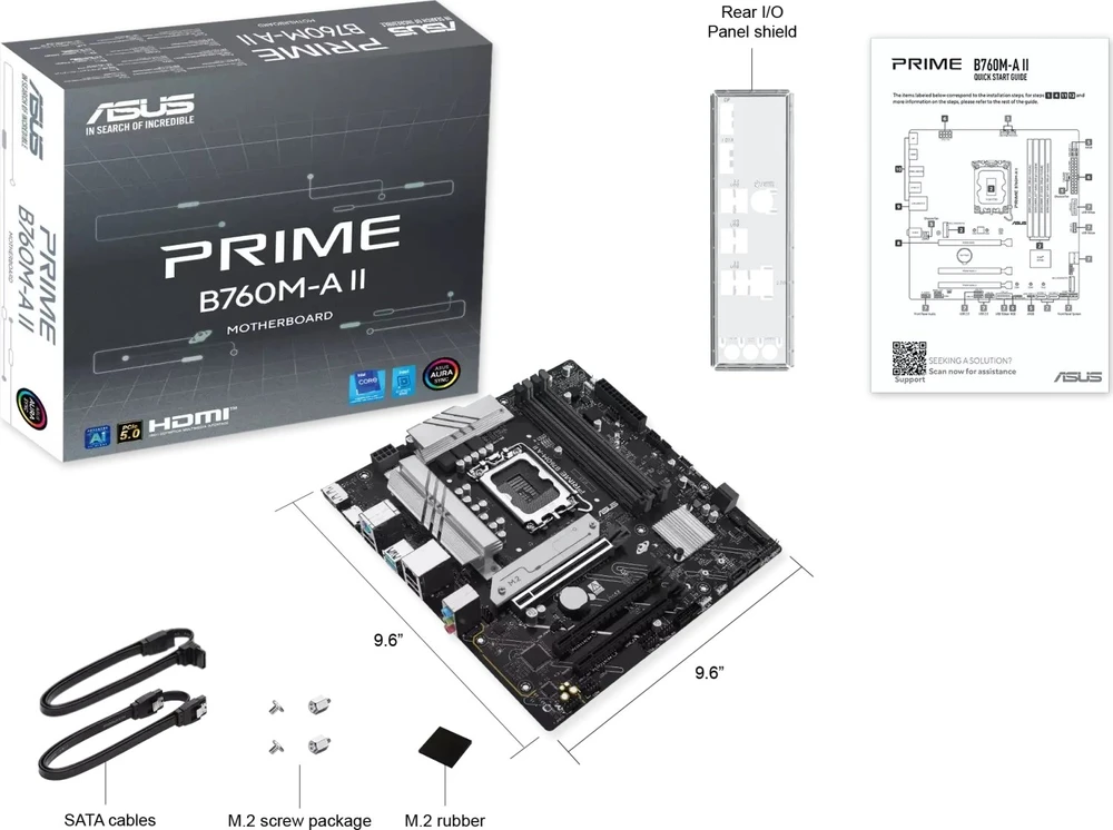 pagrindinė plokštė Asus PRIME B760M-A II-CSM
