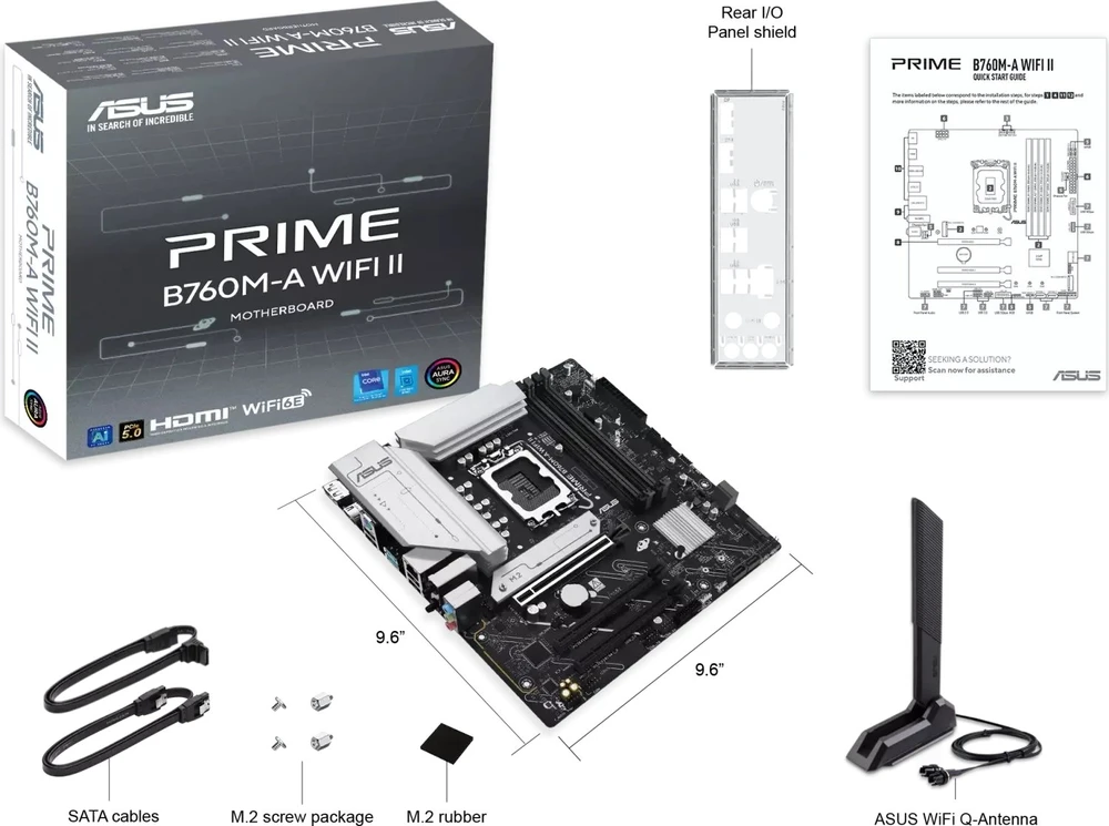 pagrindinė plokštė Asus PRIME B760M-A WIFI II
