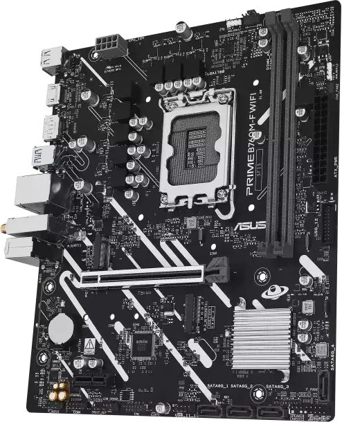 Pagrindinė plokštė ASUS 1700 B760M-F WIFI PRIME - DDR5/2xM.2/DP/HDMI