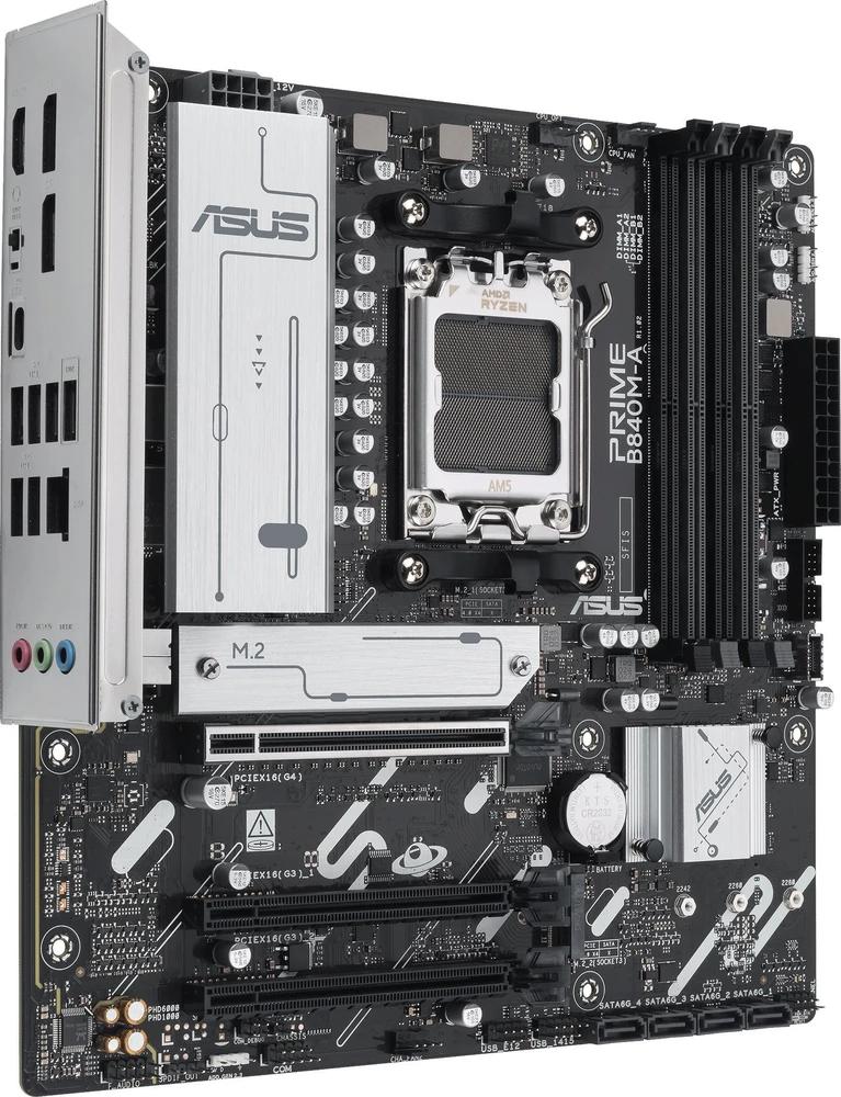 Pagrindinė plokštė ASUS PRIME B840M-A-CSM AMD B840 Lizdas AM5 mikro ATX