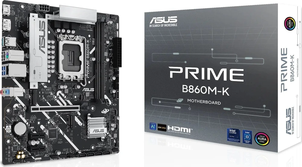 Pagrindinė plokštė ASUS PRIME B860M-K Intel B860 LGA 1851 (V1 lizdas) mikro ATX
