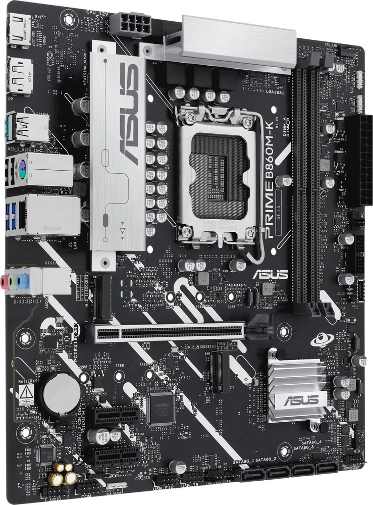 Pagrindinė plokštė ASUS PRIME B860M-K Intel B860 LGA 1851 (V1 lizdas) mikro ATX
