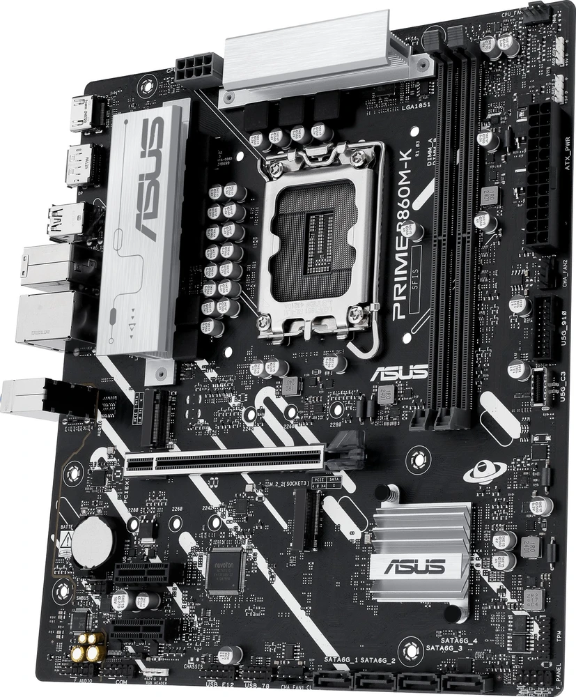 Pagrindinė plokštė ASUS PRIME B860M-K Intel B860 LGA 1851 (V1 lizdas) mikro ATX