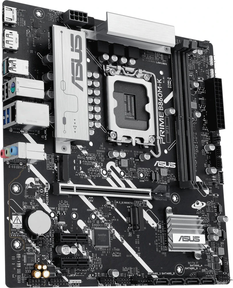 Pagrindinė plokštė ASUS PRIME B860M-K Intel B860 LGA 1851 (V1 lizdas) mikro ATX